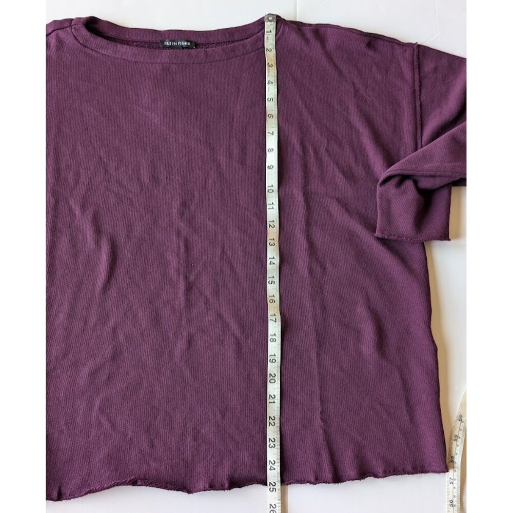 Eileen Fisher Lightweight 100% Organic Cotton Terry Box-Top Sz:XL NWT - Picture 13 of 14